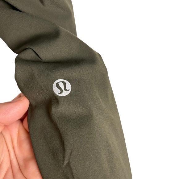 Lululemon Fast and Free Crop II 19" Non-Reflective in Dark Olive 6 - Picture 5 of 7